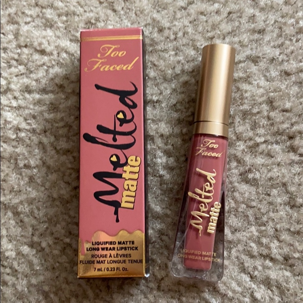NEW too faced melted matte lipstick sell out